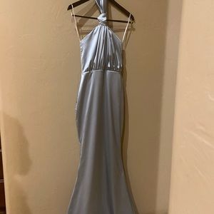 NEW Baby blue halter dress